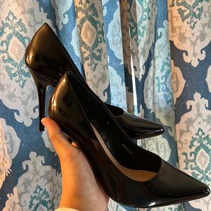 Black stilettos, size 10